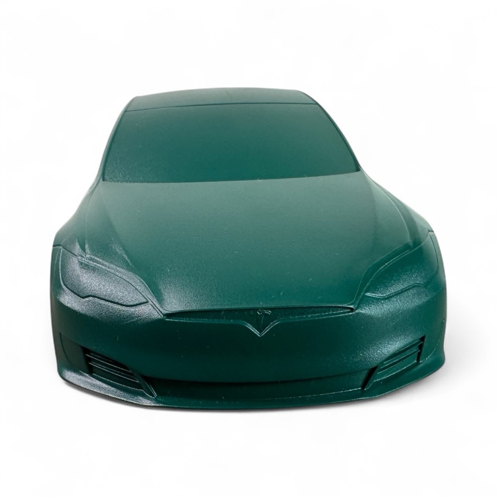 Tesla Model S Plastic Injection Mold Model Car Green - Picture 2 of 11